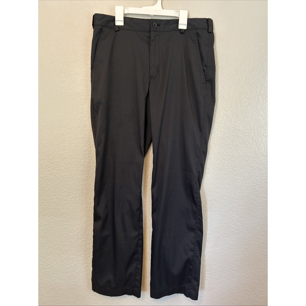 Nike Golf Pants Mens Size 32x32 Black Chino Performance Standard Dri Fit Outdoor